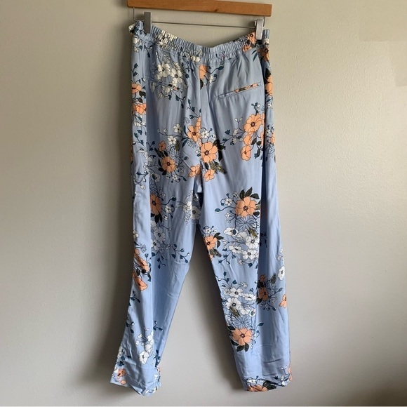 NWT J. crew high rise garden floral tapered trouser pant blue size 8 - Picture 4 of 10